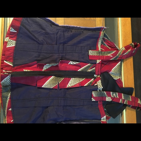 African wrapper Fabric Top - Picture 3 of 4